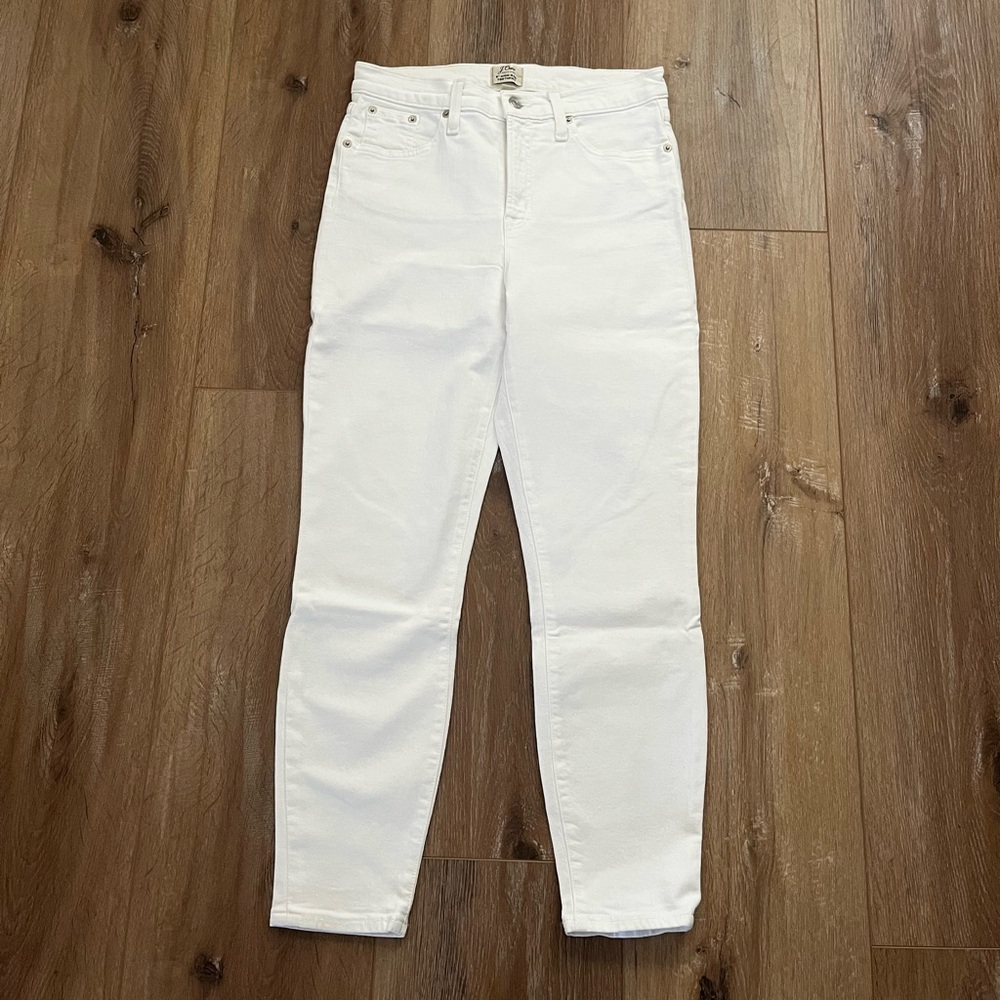 J. Crew 9” High Rise Toothpick Jeans